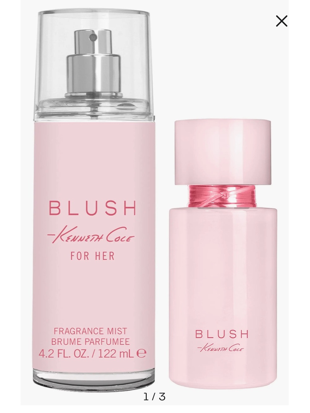 NWT Kenneth Cole Blush Fragrance Set — Light Pink Bottle